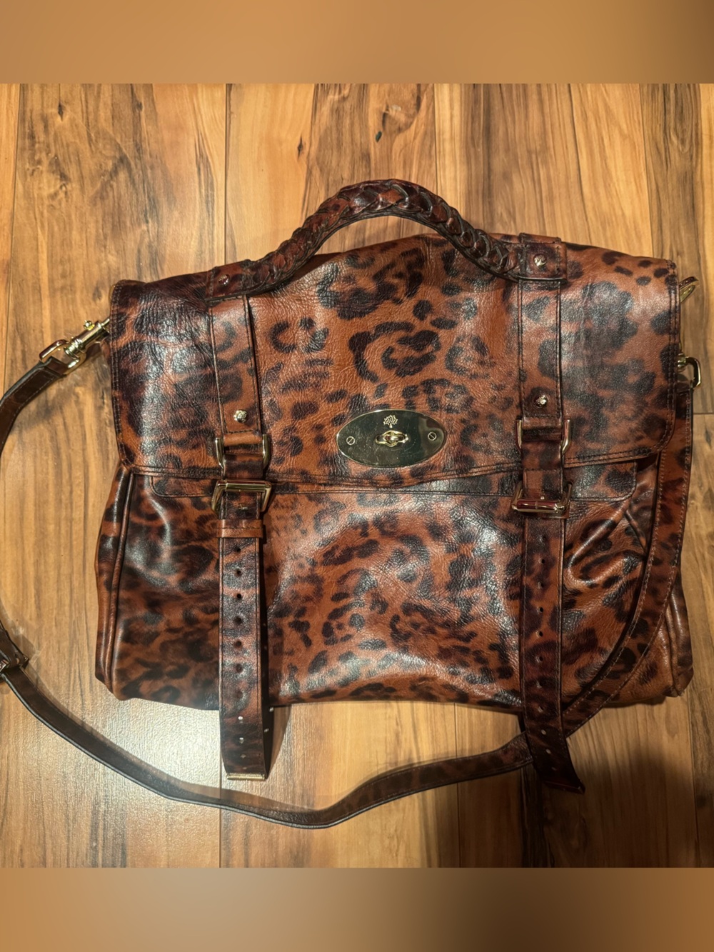 Mulberry Leopard Oak Leather Alexa Bag - Picture 8 of 10
